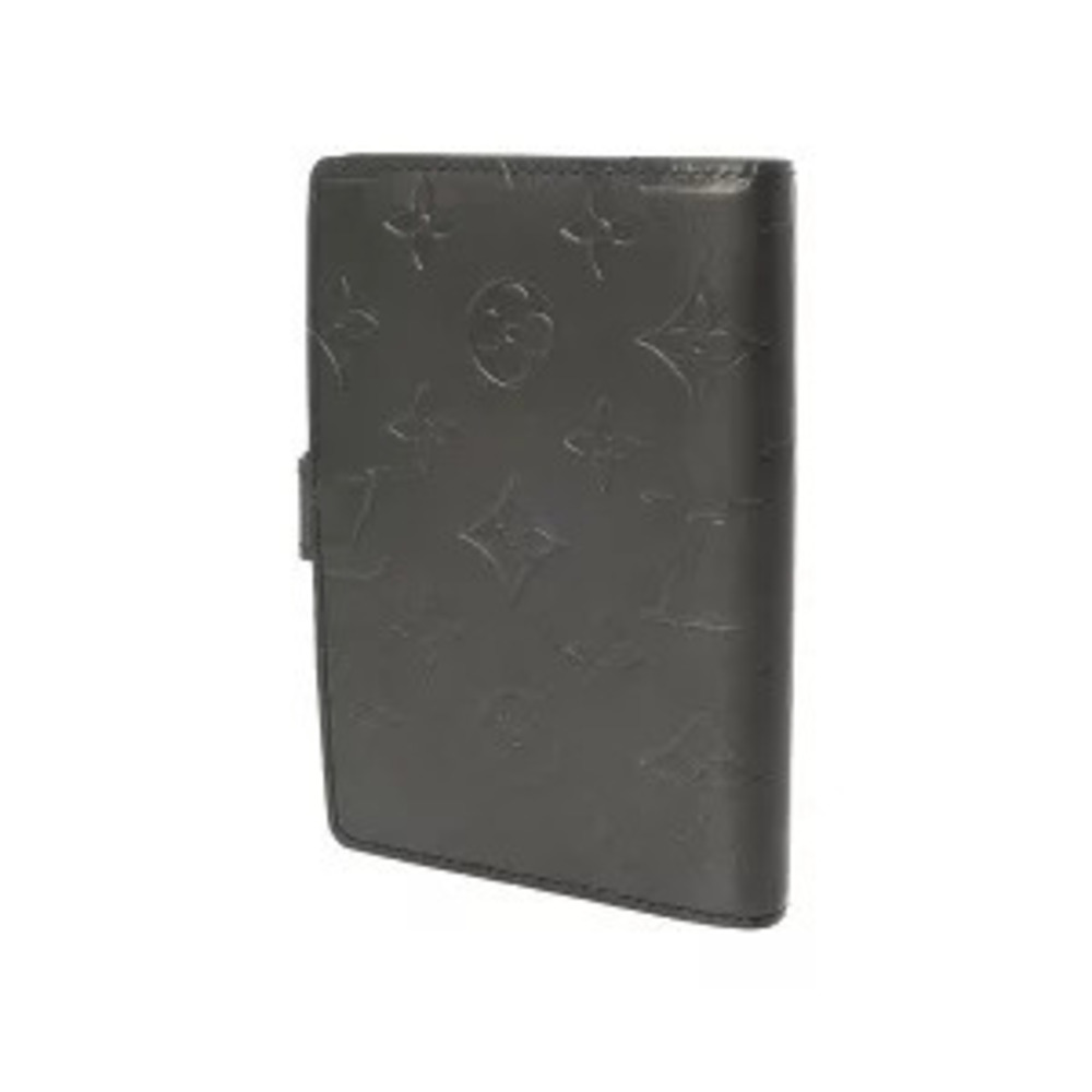 Louis Vuitton Monogram Agenda Cover Black Noir Notebook Matte Black